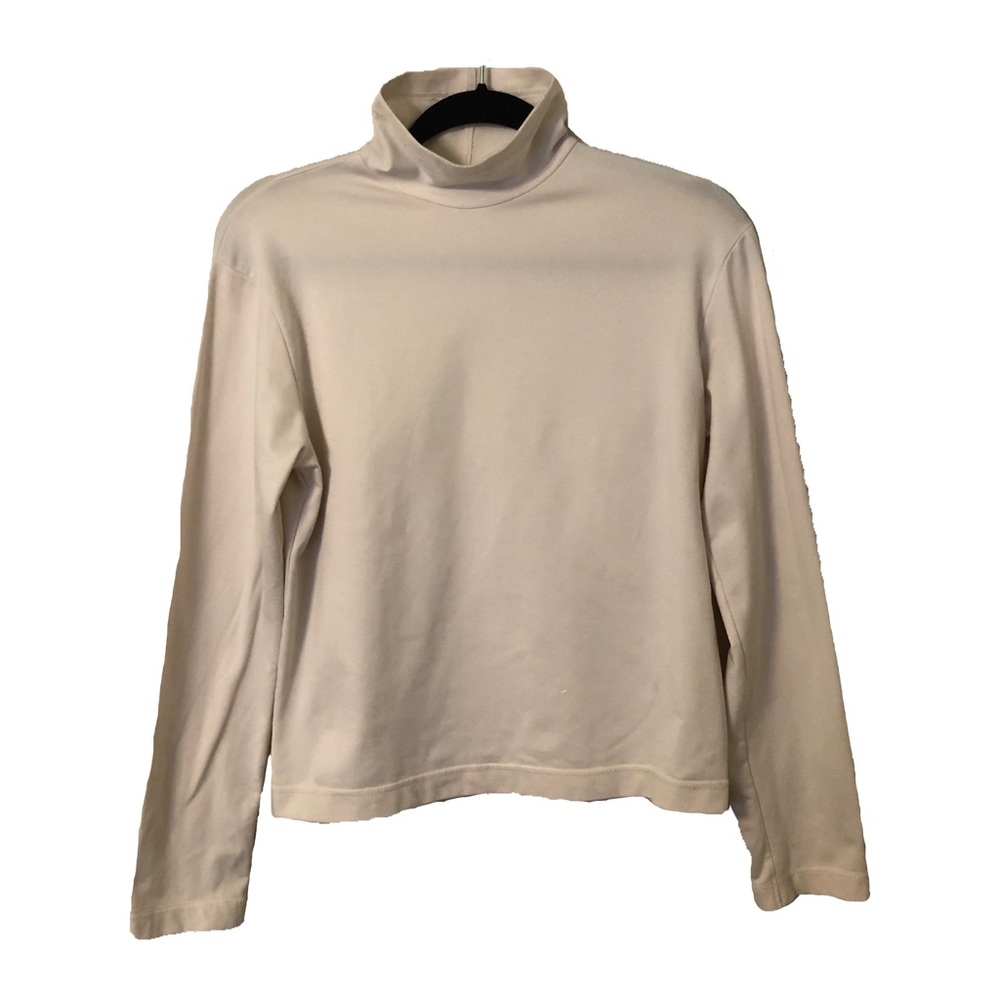 Vintage Cream Long Sleeve Turtleneck Top